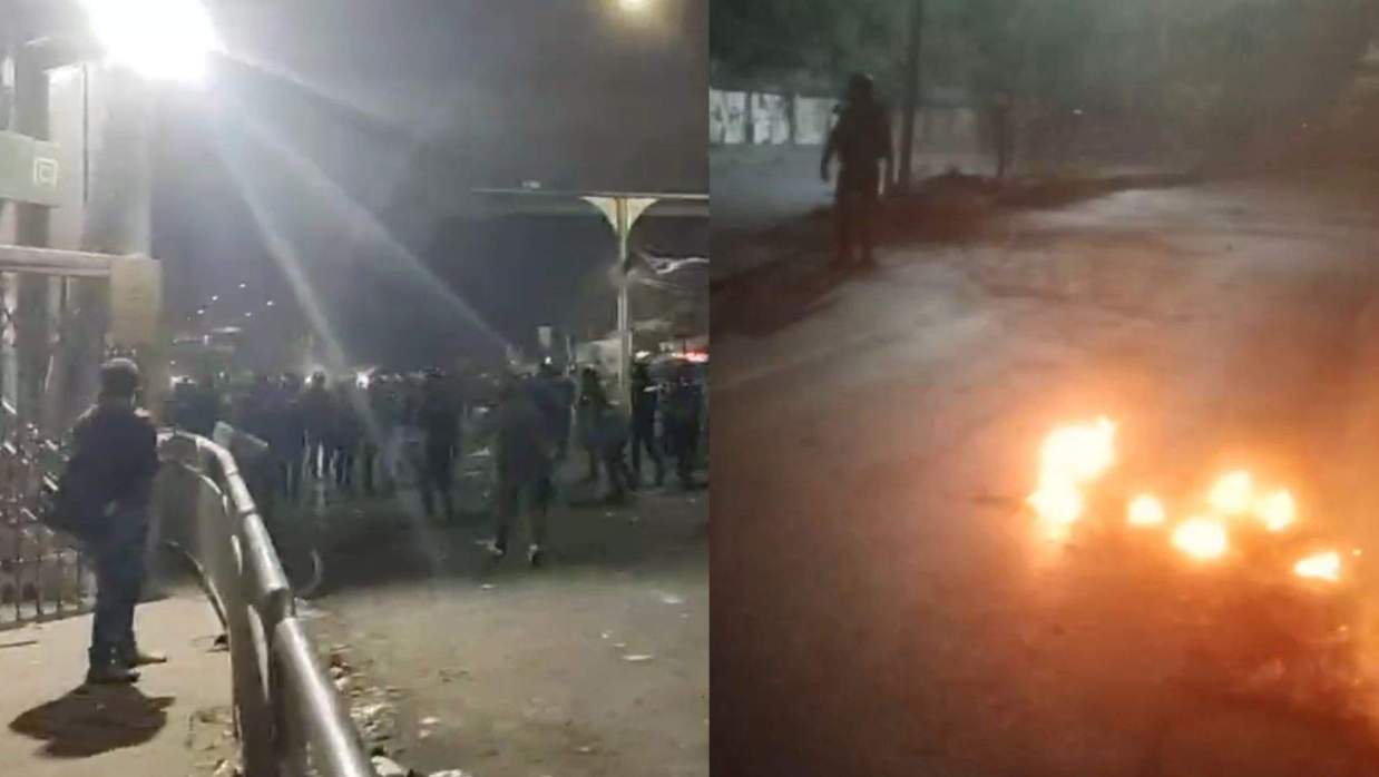 তিন পাশে আন্দোলনকারী, পুলিশের সাউন্ড গ্রেনেড-ধাওয়া-পাল্টা ধাওয়া