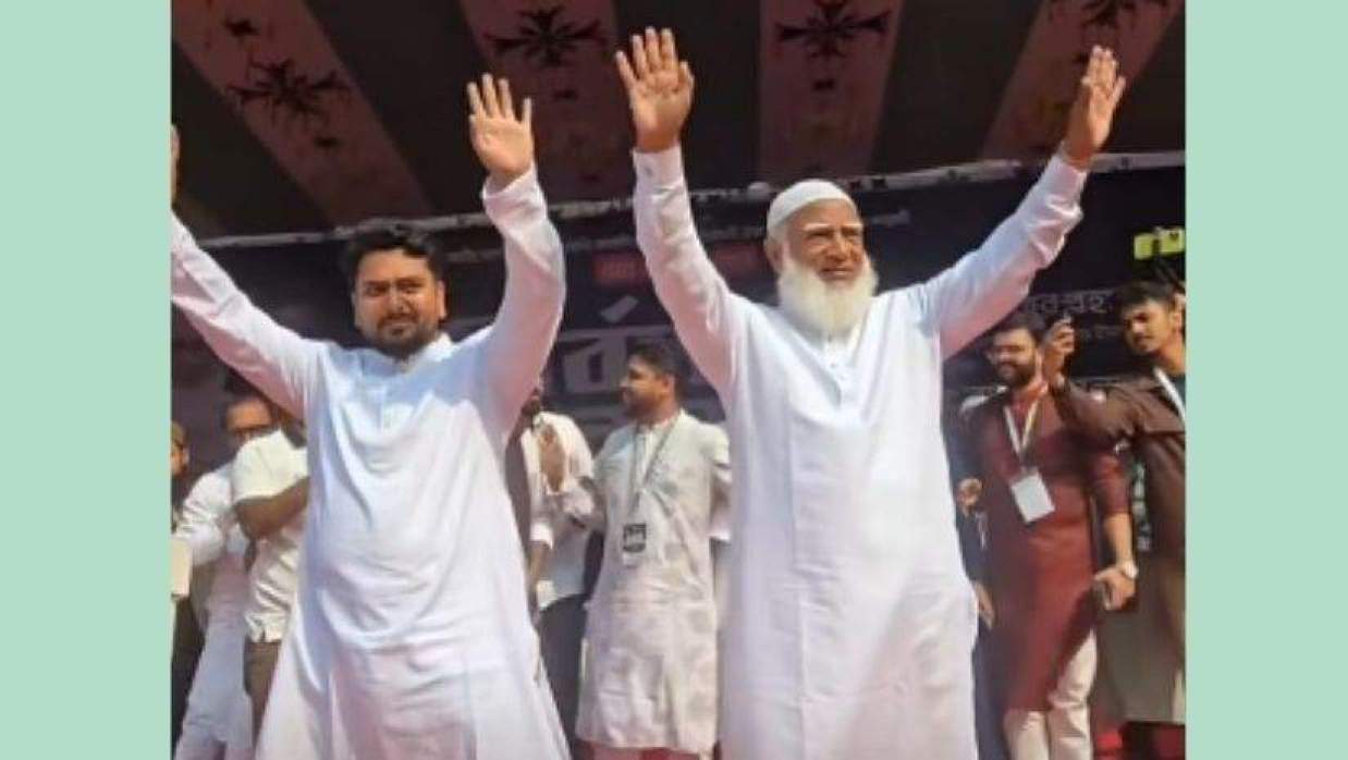 বাড্ডা এলাকায় ১১ দলীয় জোটের নির্বাচনী জনসভায়