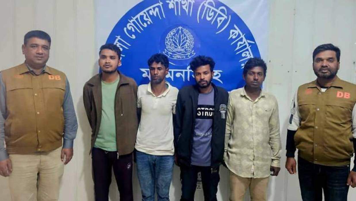 ময়মনসিংহে গাড়িচোর চক্রের ৪ সদস্য গ্রেপ্তার