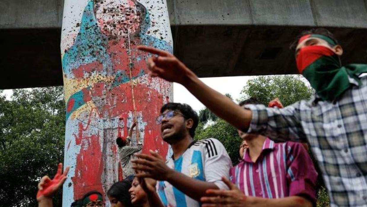 বৈষম্য বিরোধী ছাত্র আন্দোলন , ছবি - রয়টার্স