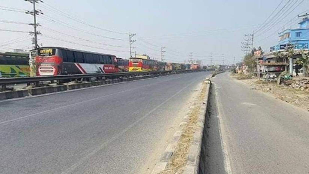 ভোটের আগের দিন গাজীপুর মহাসড়কে স্বস্তি, নেই যানজট ও যাত্রী চাপ