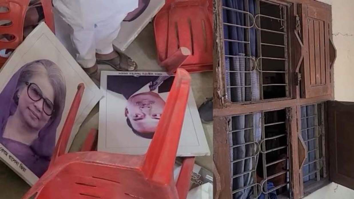 আওয়ামী কর্মীর বাড়িতে হামলা 