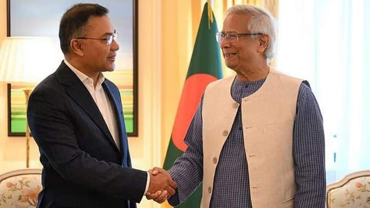 তারেক রহমান ও প্রধান উপদেষ্টা প্রফেসর মুহাম্মদ ইউনূস