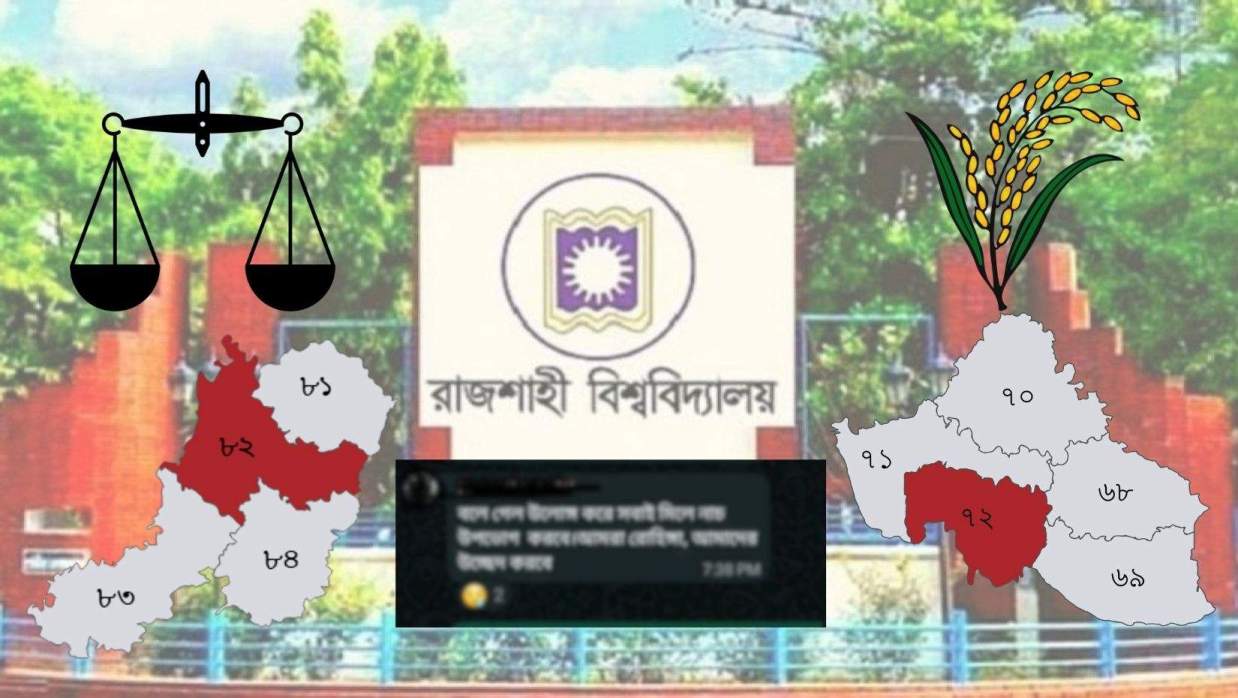 দাঁড়িপাল্লার এজেন্ট হওয়ায় পরিবারসহ পালিয়ে বেড়াচ্ছেন রাবি ছাত্রী, আরেকজনের মাকে ‘উপভোগ’ করার হুমকি