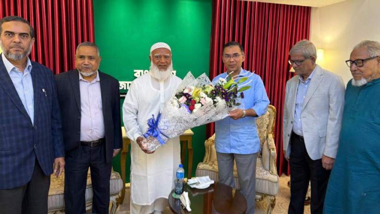 জামায়াত আমিরের বাসায় তারেক রহমান