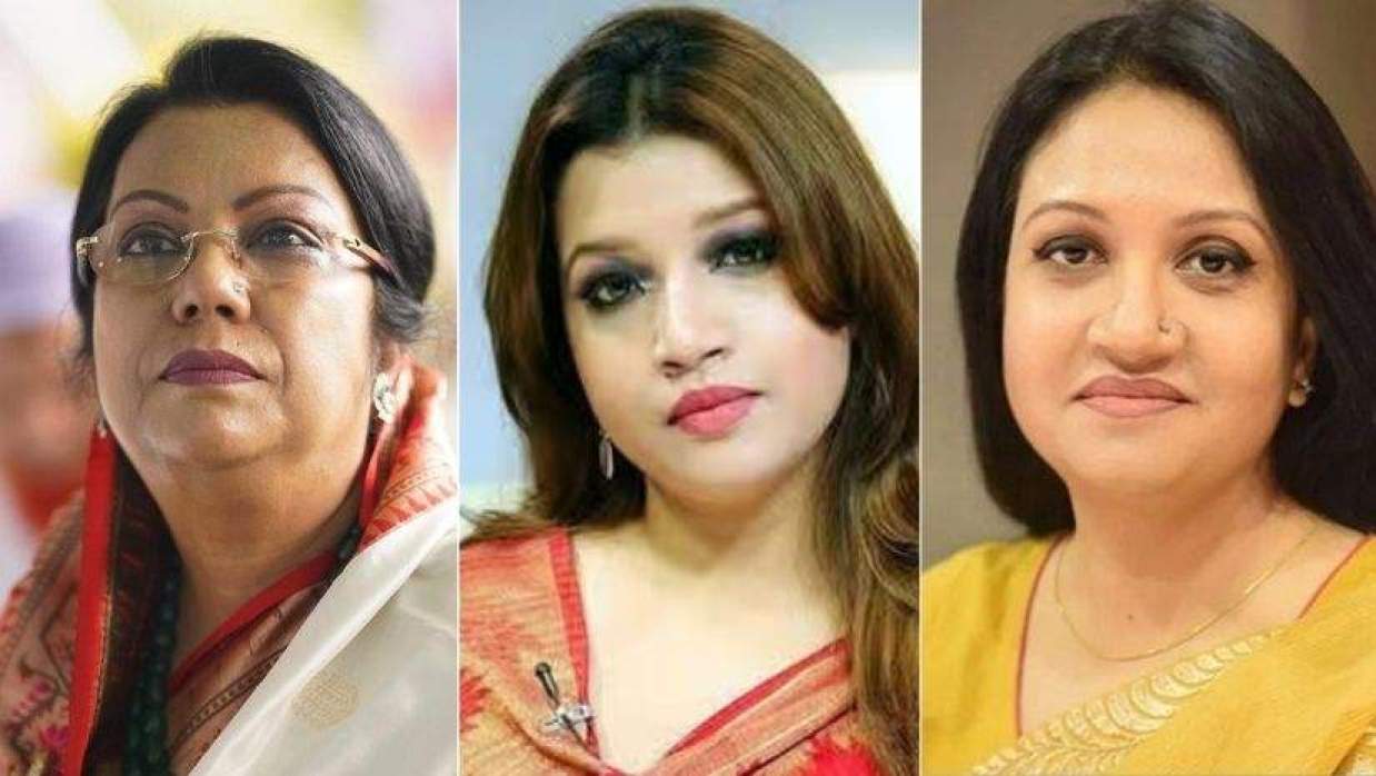 আফরোজা খানম রিতা, শামা ওবায়েদ ইসলাম ও ফারজানা শারমিন পুতুল