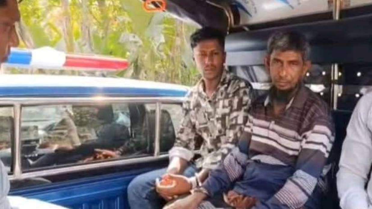 আটক বাবা-ছেলে