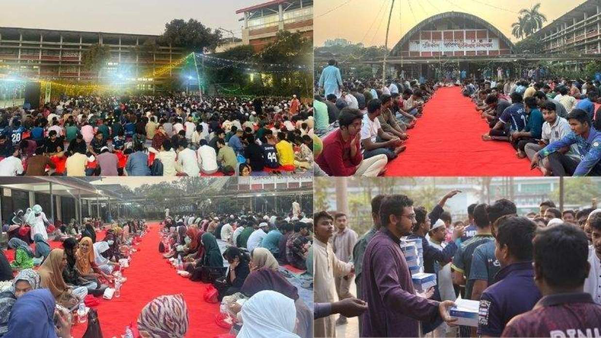 টিএসসি-হল পাড়ায় শুধু ইফতার নয়, এ যেন মিলনমেলা
