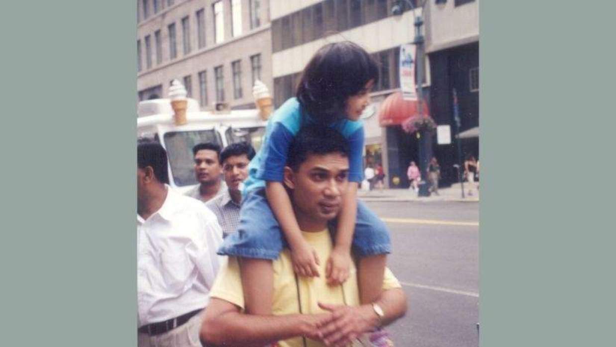 বাবা তারেক রহমানের সঙ্গে মেয়ে জাইমা রহমান