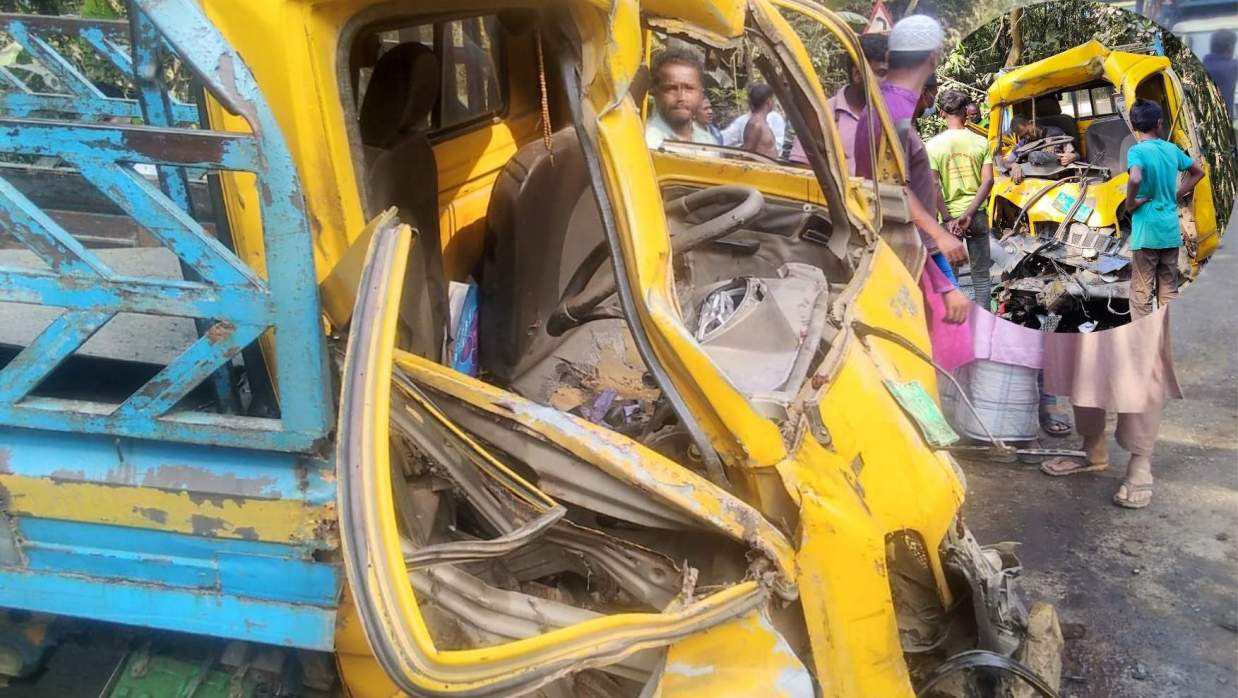 মানিকগঞ্জে পিকআপ-ড্রামট্রাক মুখোমুখি সংঘর্ষে নিহত এক