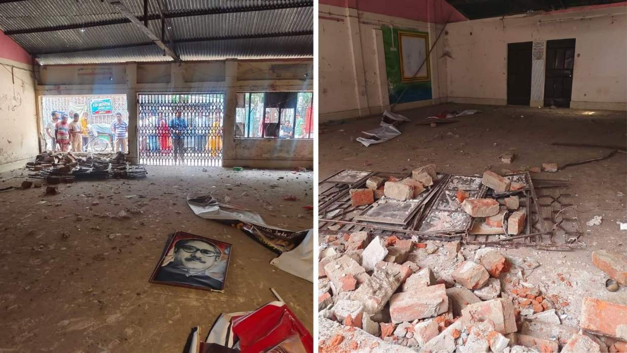 আওয়ামী লীগের অফিসকে পাবলিক টয়লেট বানানোর ঘোষণা