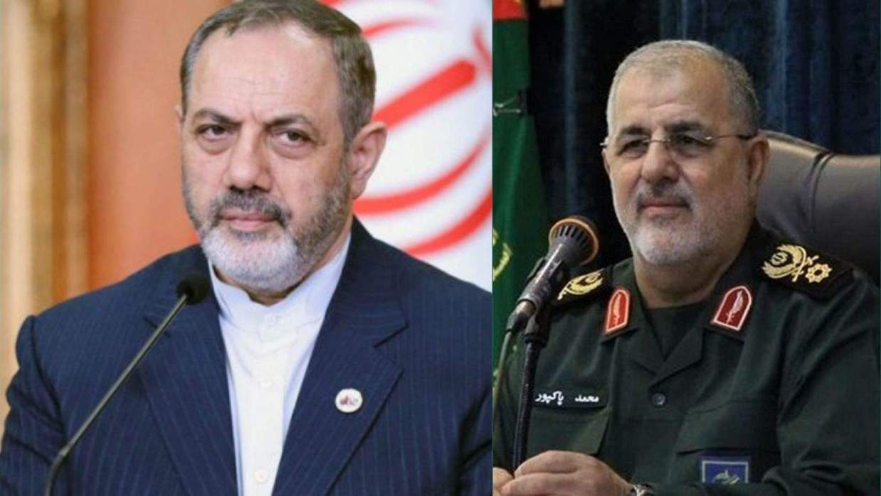 ইরানের প্রতিরক্ষামন্ত্রী আমির নাসিরজাদেহ এবং রেভল্যুশনারি গার্ডের (আইআরজিসি) প্রধান মোহাম্মদ পাকপুর