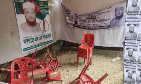 ইসলামী ফ্রন্ট প্রার্থীর নির্বাচনী অফিসে হামলা-ভাঙচুর