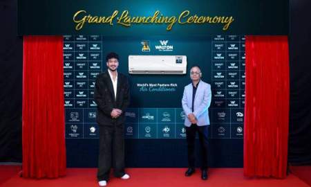 বিশ্বের সর্বোচ্চ ফিচারসমৃদ্ধ ওয়ালটনের নতুন মডেলের এসি উদ্বোধন করলেন ক্রিকেটার তাসকিন