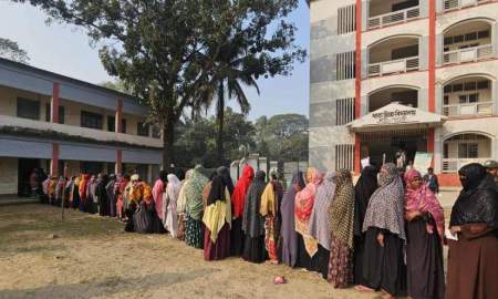 হালুয়াঘাটে আসনে নারী ভোটারদের ব্যাপক উপস্থিতি
