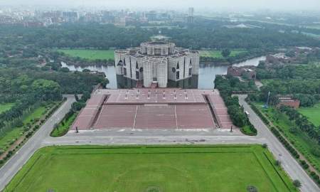 জাতীয় সংসদ ভবনে চলছে মন্ত্রীদের শপথ গ্রহণের প্রস্তুতি