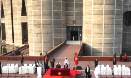 নতুন সরকারের মন্ত্রীদের শপথ অনুষ্ঠান শুরু