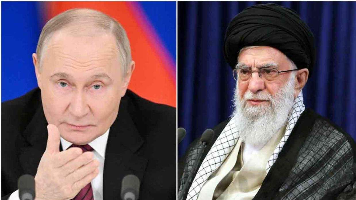 ভ্লাদিমির পুতিন ও আয়াতুল্লাহ আলি খামেনি
