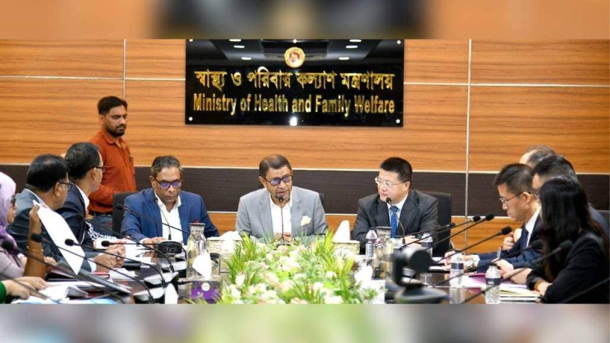 স্বাস্থ্য খাতে চীনের সহযোগিতা বাড়ানোর আহ্বান স্বাস্থ্যমন্ত্রীর
