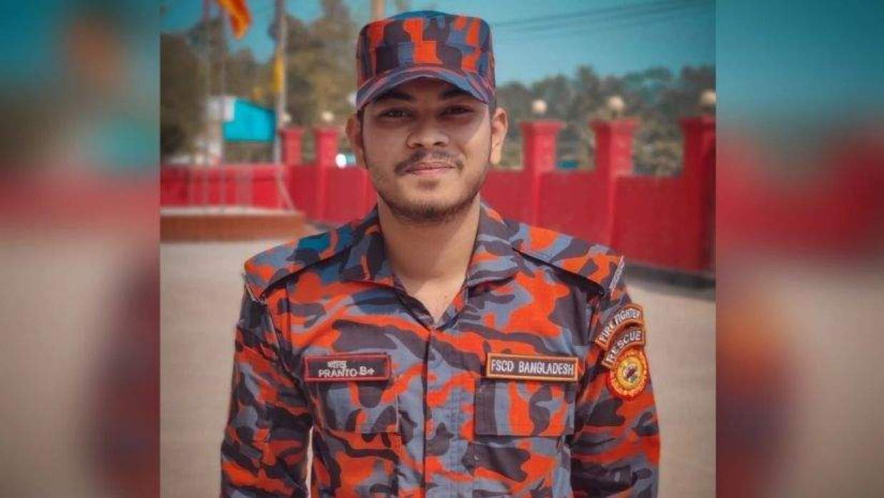 নিহত ফায়ার ফাইটার প্রান্ত মণ্ডল