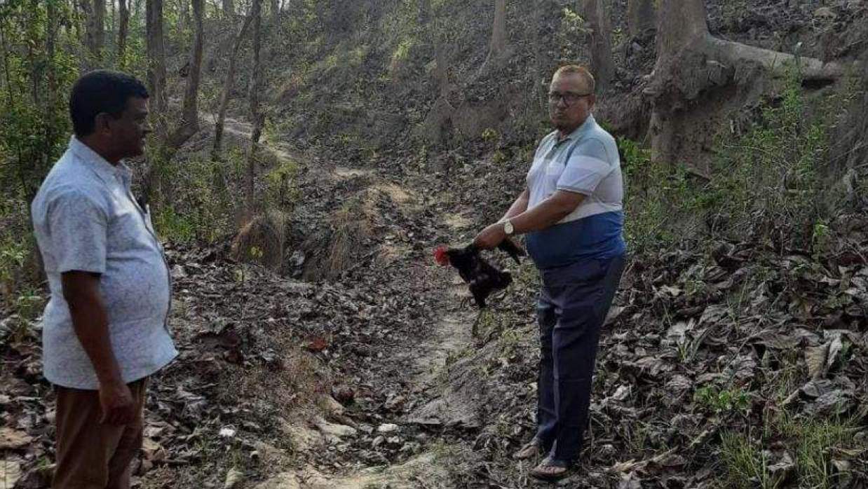  অবমুক্ত করছেন বন বিভাগের কর্মকর্তা 