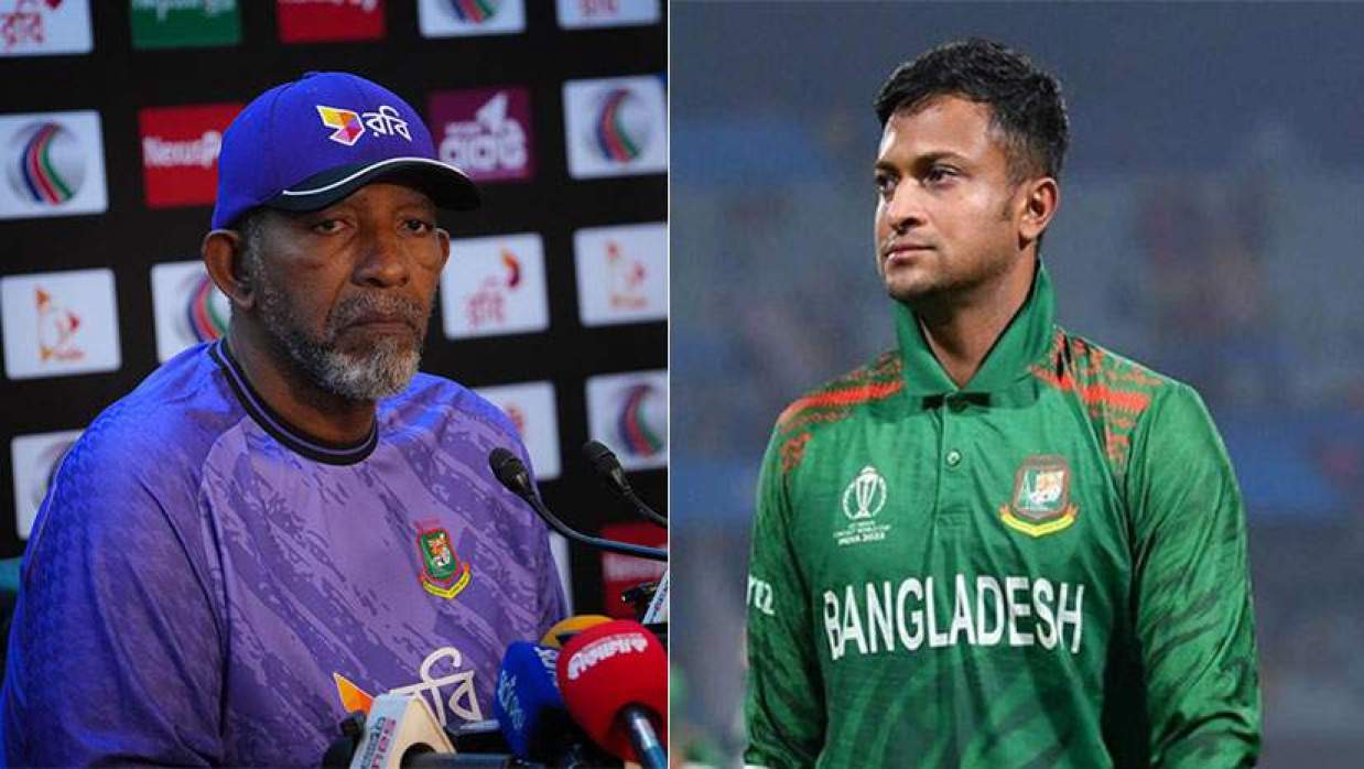 ফিল সিমন্স ও সাকিব আল হাসান    