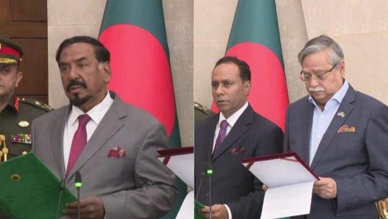 স্পিকার-ডেপুটি স্পিকারকে শপথ পড়ালেন রাষ্ট্রপতি