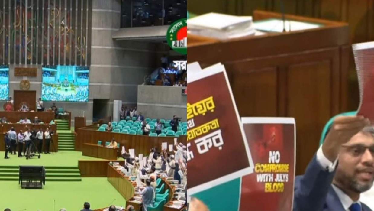 জাতীয় সংসদে হট্টগোল