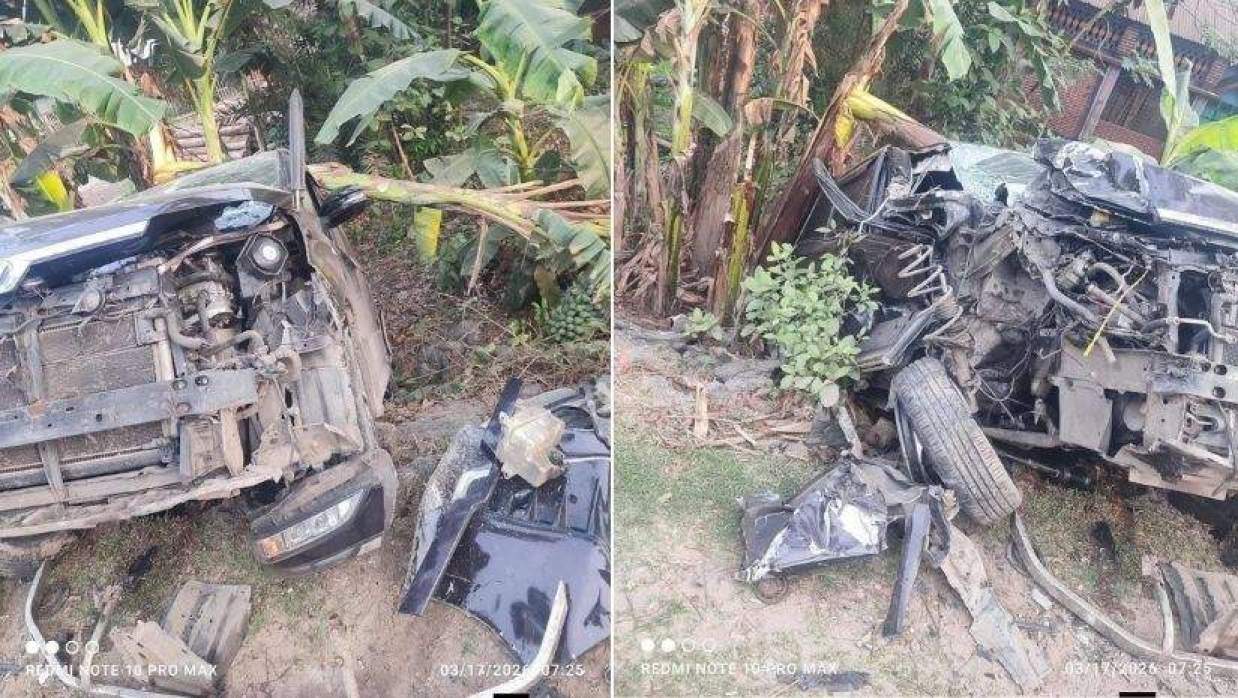 মুখোমুখি সংঘর্ষে দুমড়ে-মুচড়ে খাদে এনসিপির এমপি আতিক মুজাহিদের গাড়ি