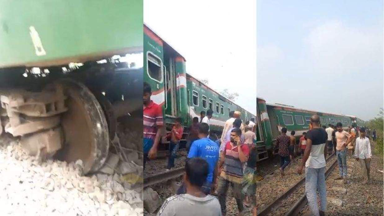 ঈদে ঘরমুখো যাত্রী নিয়ে নীলসাগর এক্সপ্রেস লাইনচ্যুত, হতাহতের শঙ্কা