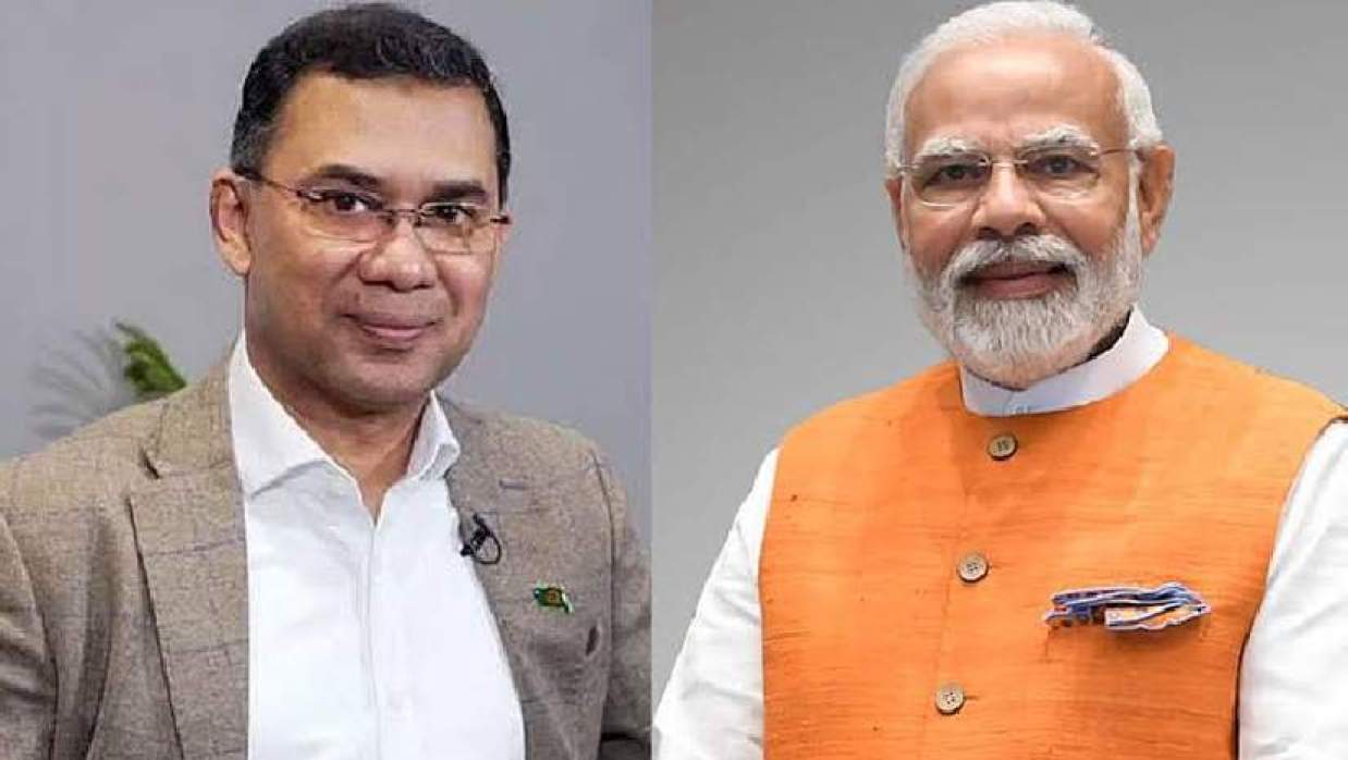 তারেক রহমান ও নরেন্দ্র মোদি 