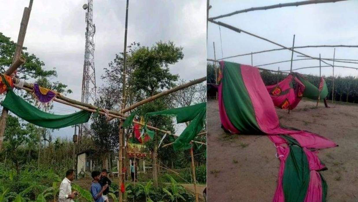 শেরপুরের শ্রীবরদীতে রাতের আঁধারে ঈদগাহ মাঠে দুর্বৃত্তদের হামলা ও ভাঙচুর