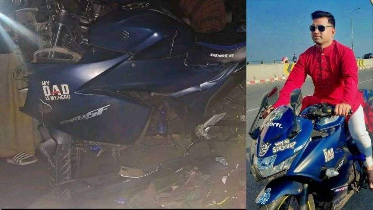 দুই মোটরসাইকেলের মুখোমুখি সংঘর্ষে প্রাণ গেল প্রবাসীর