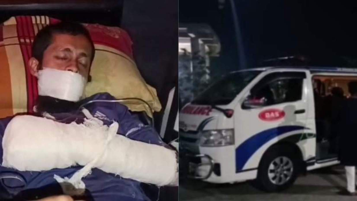 আহত যুবক মতিউর রহমান