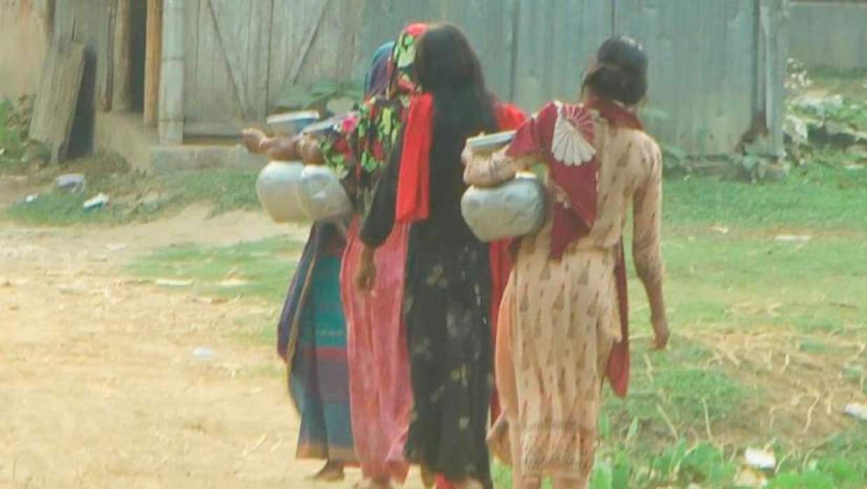 শেরপুরের পাহাড়ি জনপদে শুষ্ক মৌসুমে পানির হাহাকার