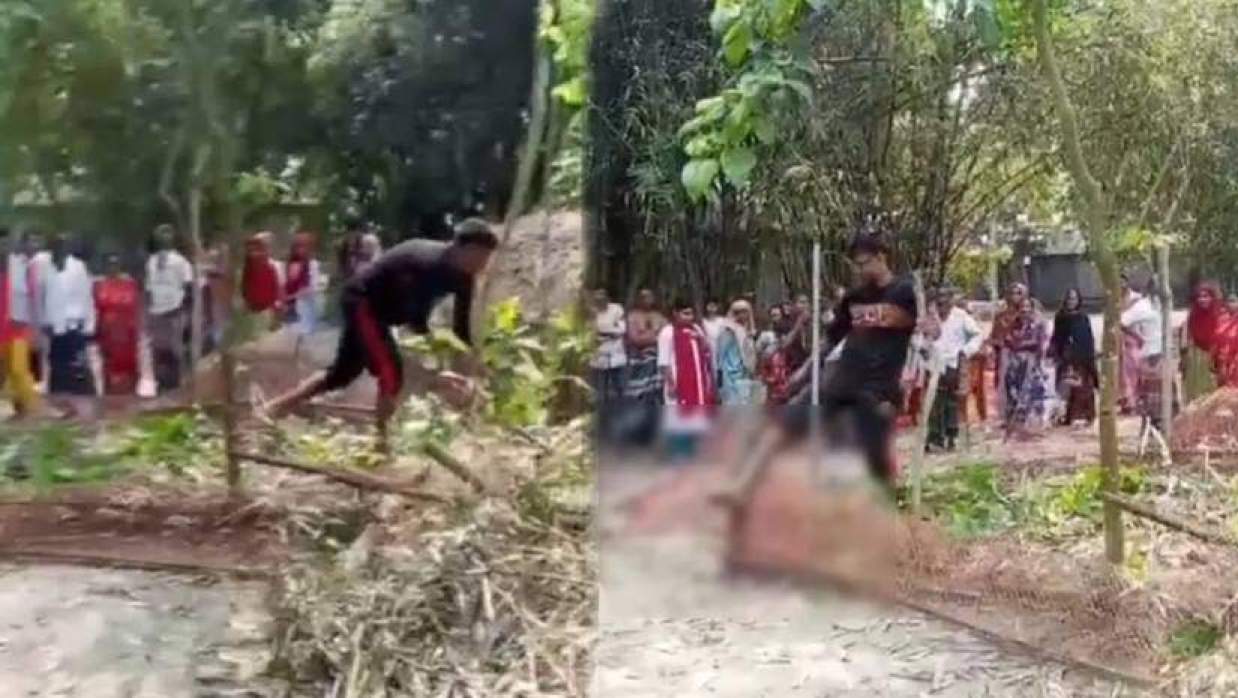 বাবার কবর ভাঙচুর করেছেন শাহ আলম মিয়া শালু