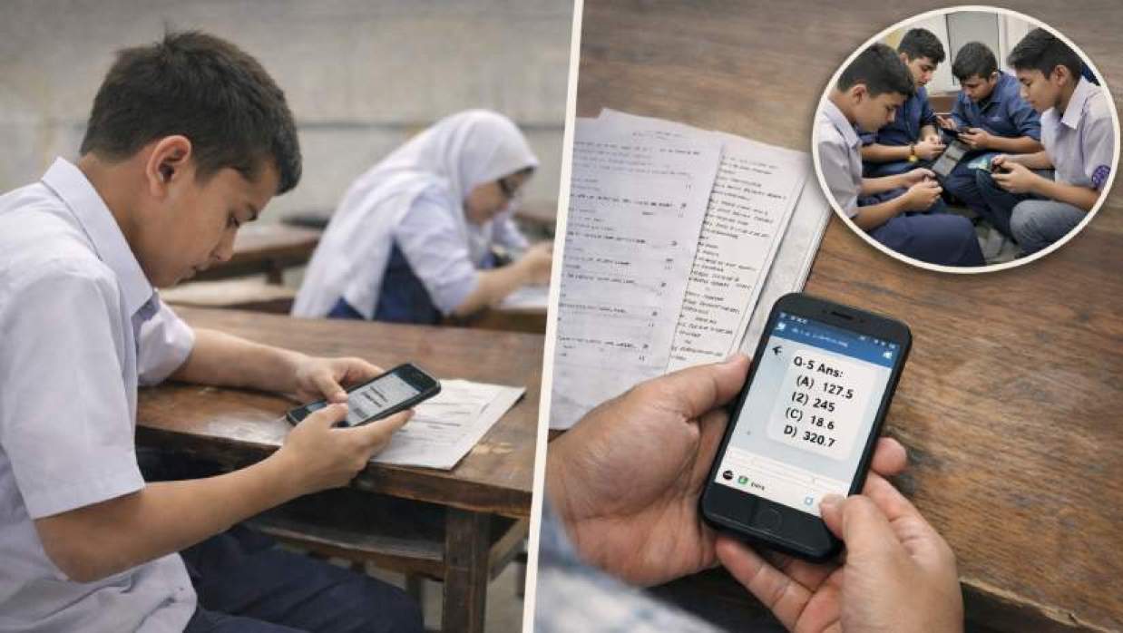 পরীক্ষার হলে শিক্ষার্থী