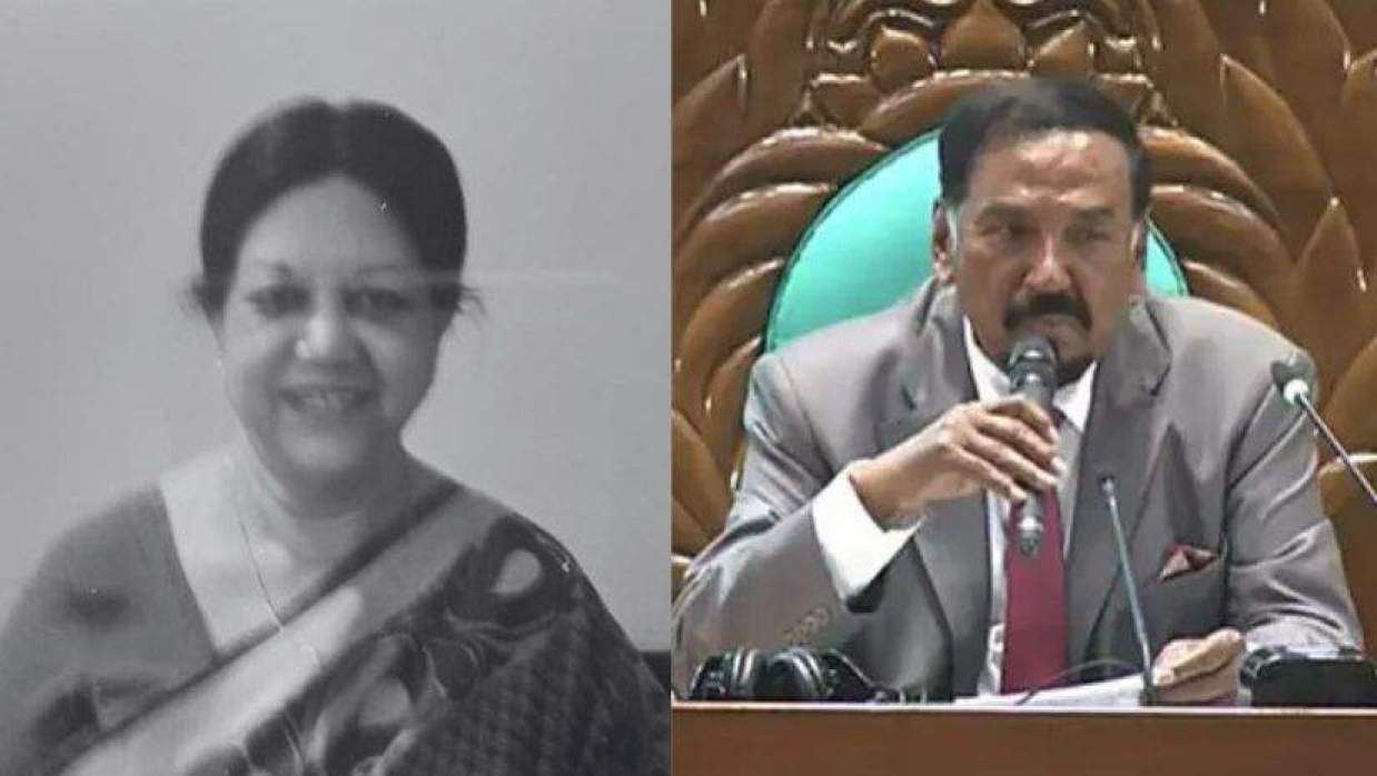 দিলারা হাফিজ ও স্পিকার হাফিজ উদ্দিন আহমেদ