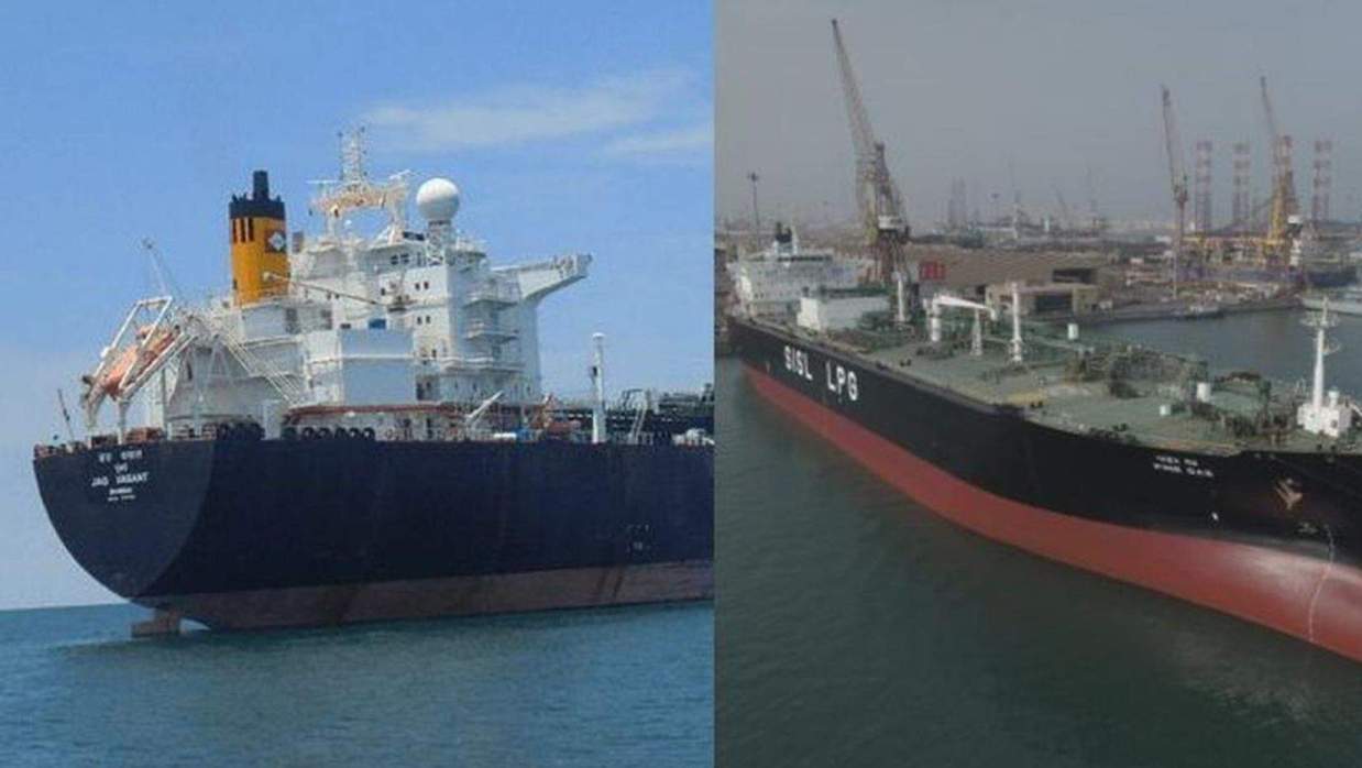  জ্বালানিবাহী দুটি ভারতীয় জাহাজ