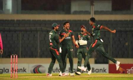 রোমাঞ্চকর লড়াইয়ে সিরিজ জিতল বাংলাদেশ