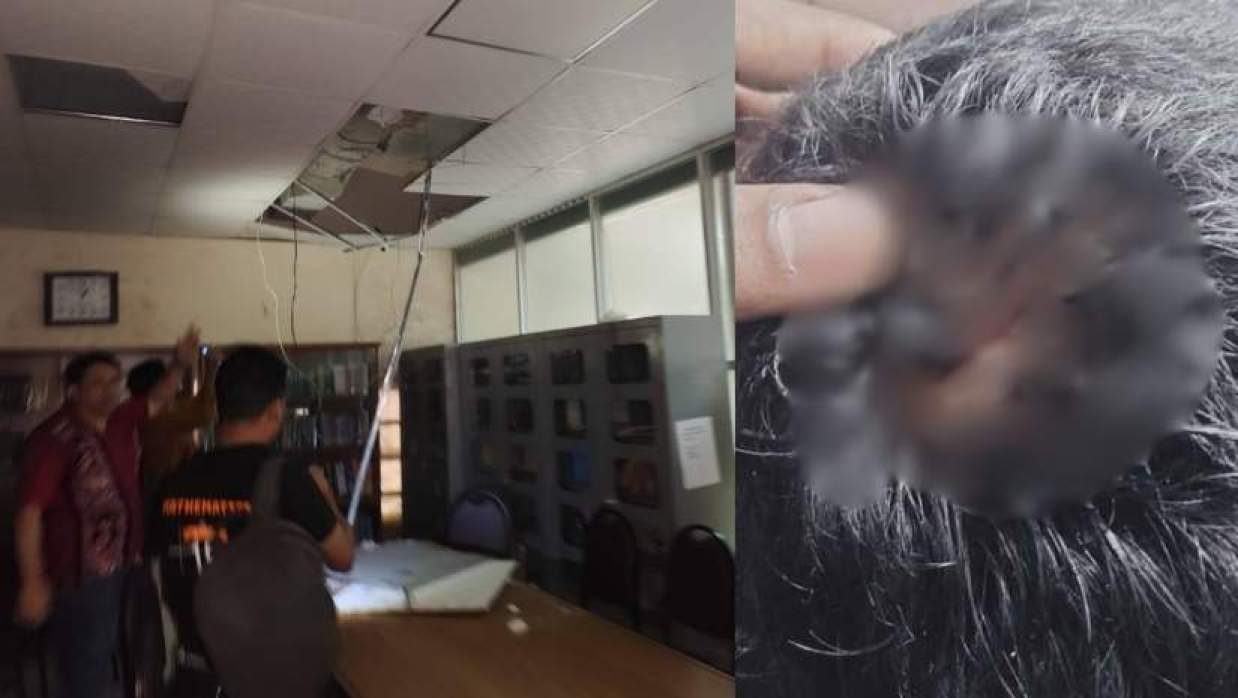 পলেস্তারা খসে শিক্ষার্থী আহত