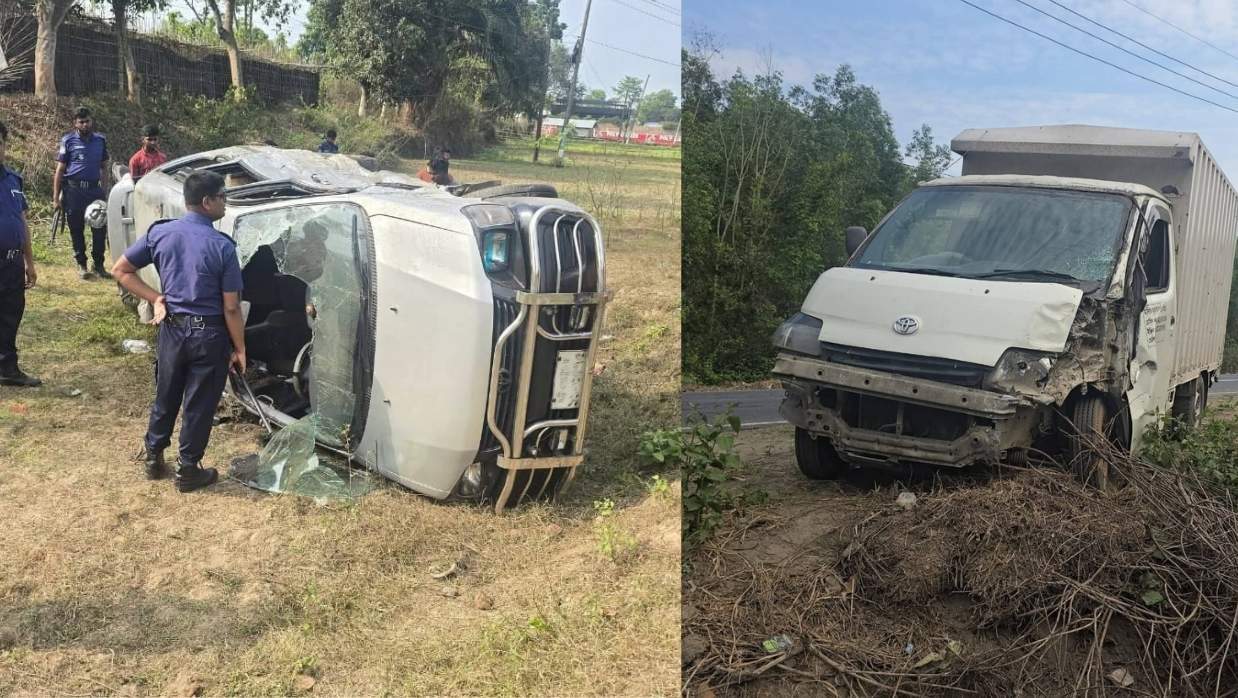 মাইক্রোবাস ও কাভার্ডভ্যানের মুখোমুখি সংঘর্ষে ওবায়েদ উল্লাহ নামে এক কিশোর নিহত হয়েছে।