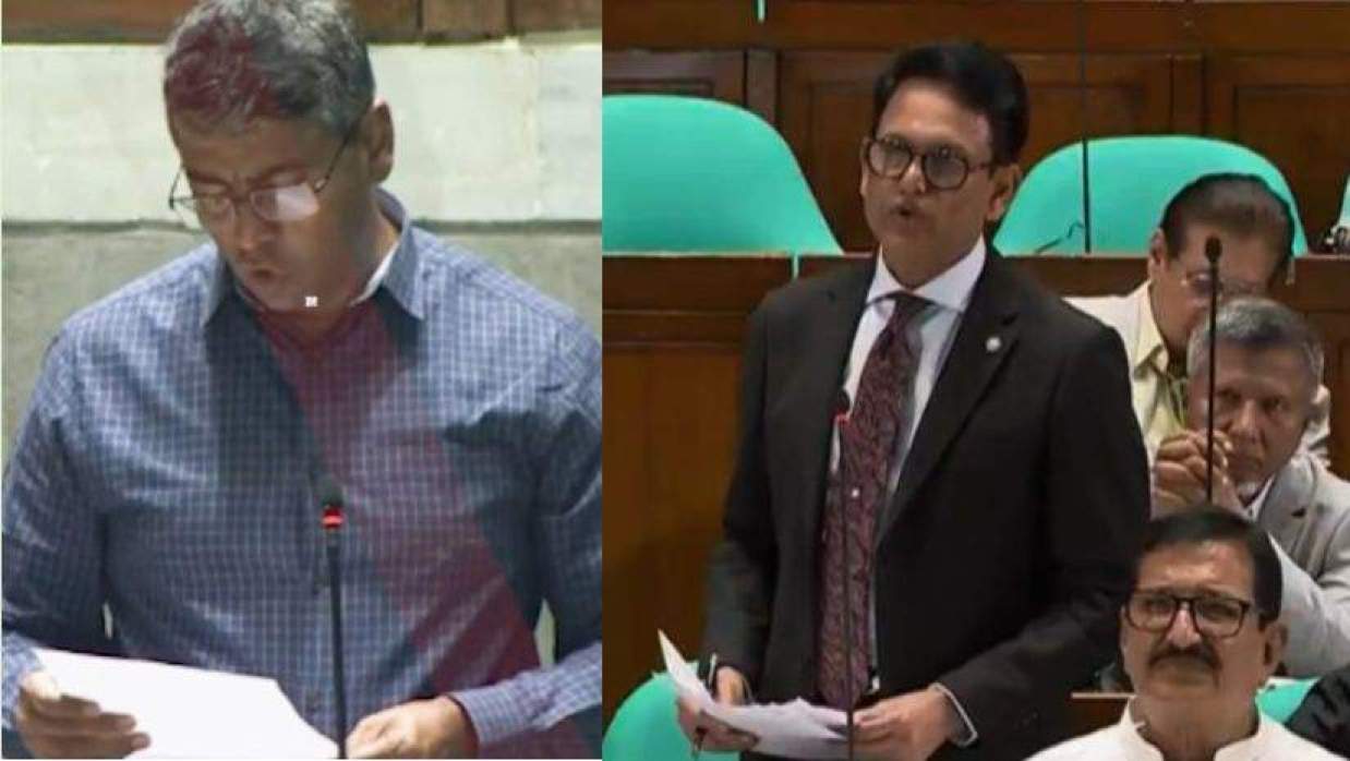 সদ সদস্য এস. এম. জাহাঙ্গীর হোসেন ও শিক্ষামন্ত্রী ড. আ ন ম এহছানুল হক মিলন