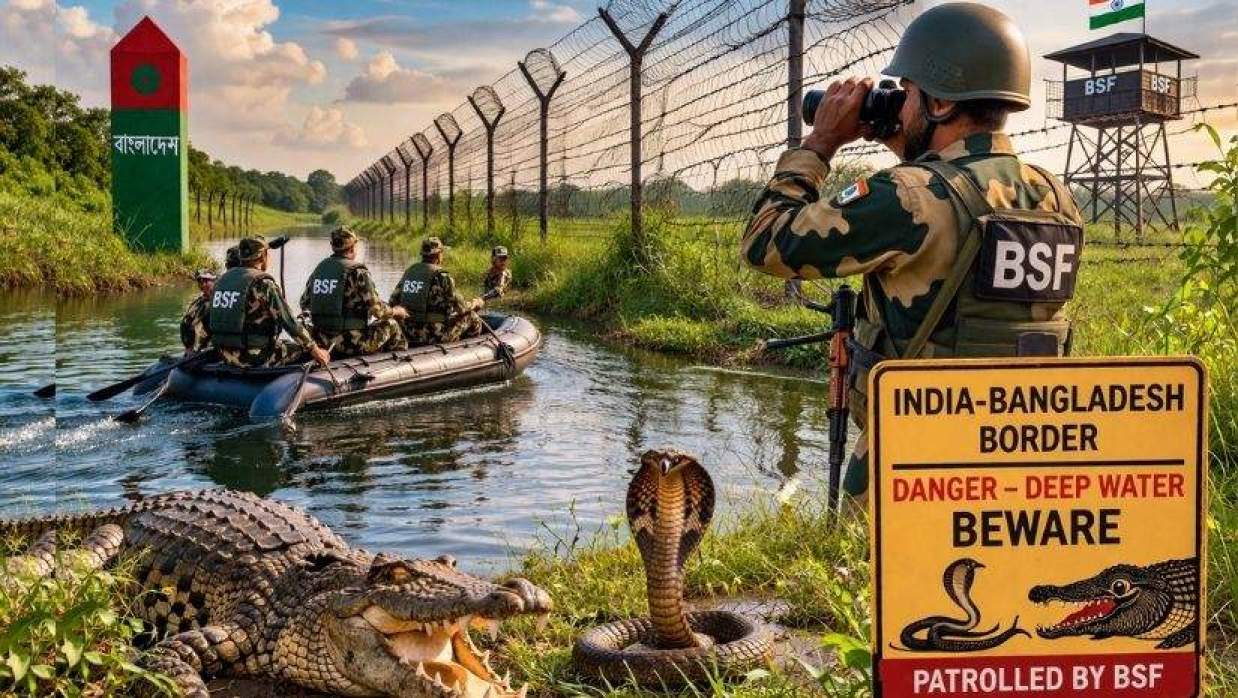  বাংলাদেশ সীমান্ত পাহারায় বিএসএফের বিষাক্ত সাপ ও কুমির ছাড়ার পরিকল্পনা!