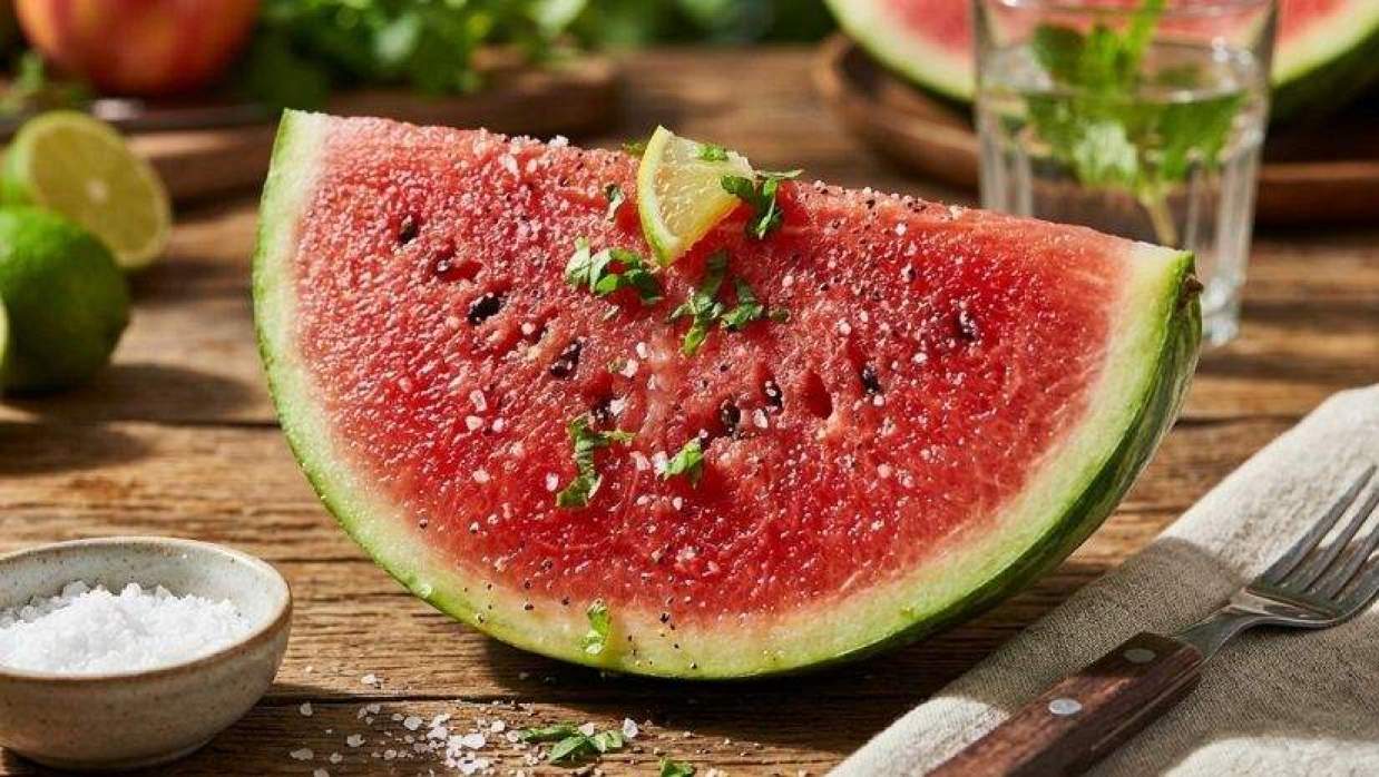  তরমুজের ওপর লবণ ছিটিয়ে খাওয়া কি ভালো 