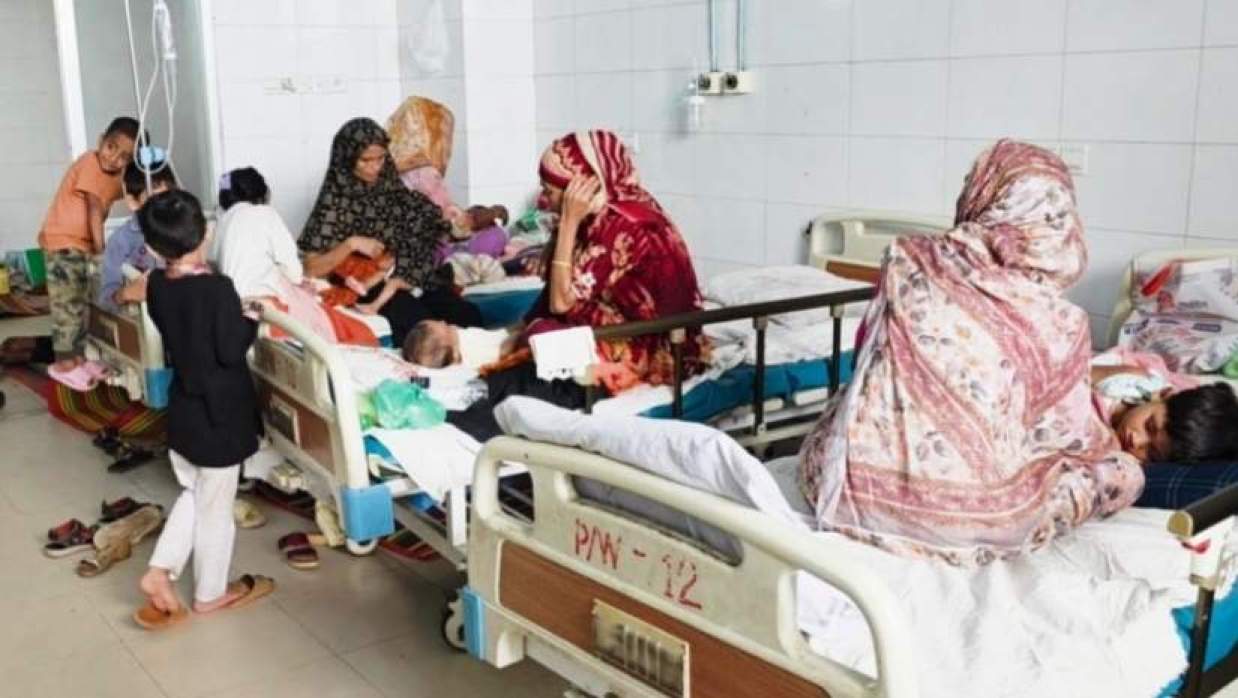 হামে আক্রান্ত হয়ে হাসপাতালে ভর্তি শিশুরা