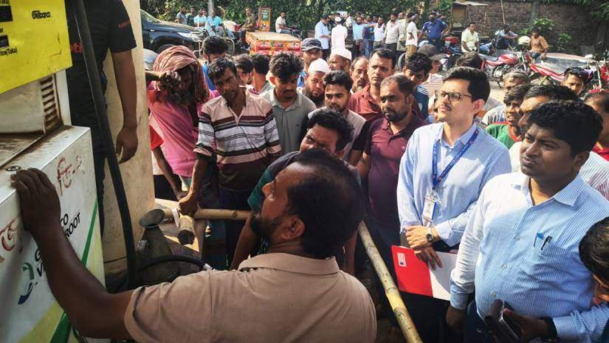 পরিমাপে কম দেওয়ায় পাম্পমালিককে জরিমানা 