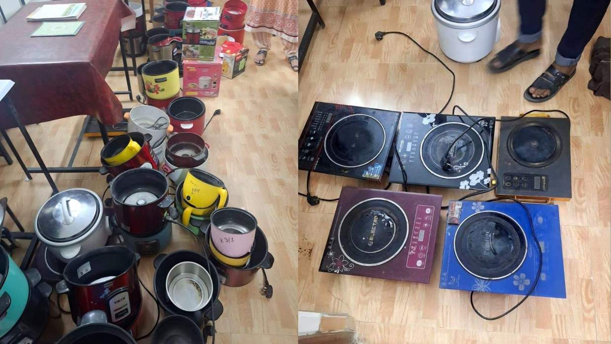 উদ্ধারকৃত বৈদ্যুতিক ইন্ডাকশন ও কুকার