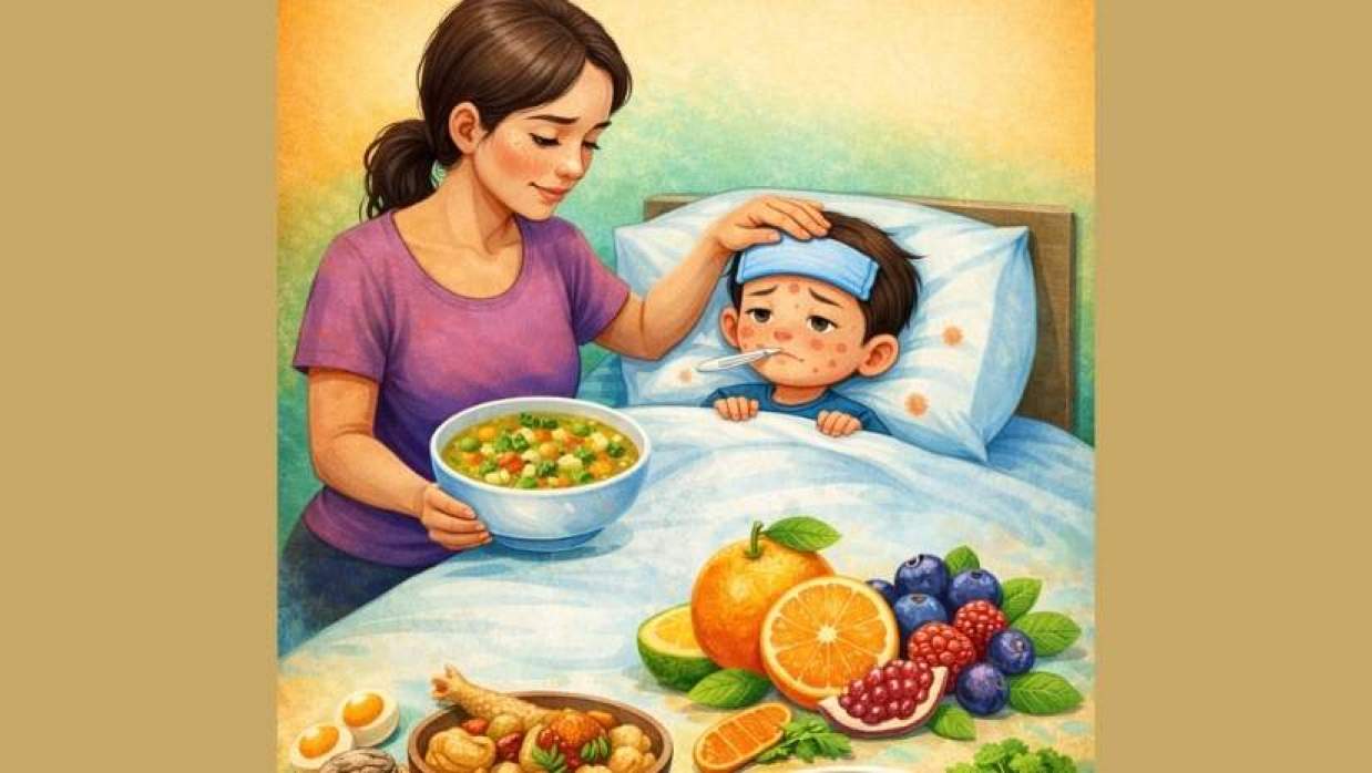 হাম-পক্সে বেশি ভুগছে শিশুরা, এই সময়ে তাদেরকে কী কী খাওয়াতে হবে