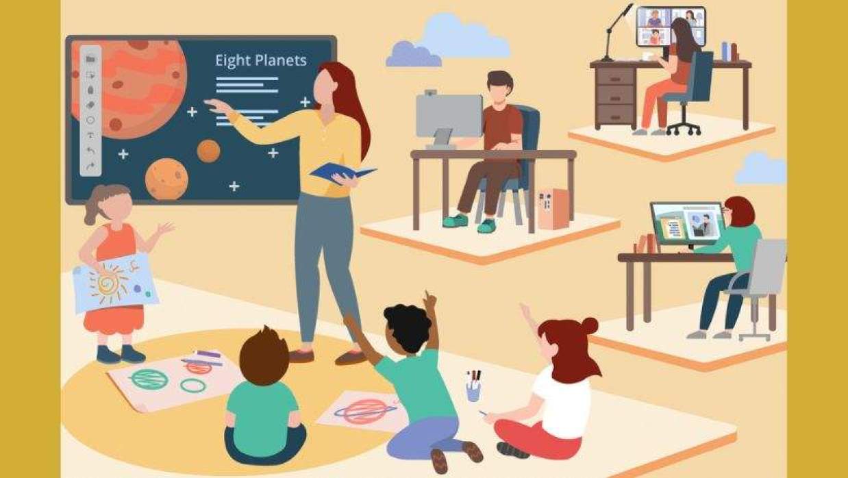 অনলাইন ও অফলাইন ক্লাসের সমন্বয়ে (ব্লেন্ডেড লার্নিং) শিক্ষাব্যবস্থা